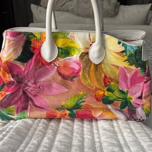 Maurizio Floral Heather Tote